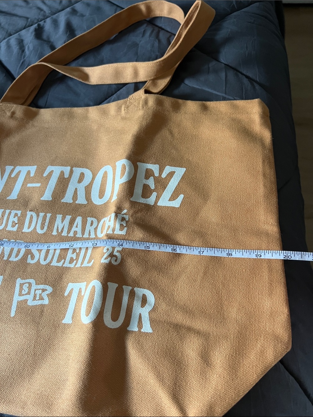 NWOT Sezane Tan Saint-Tropez Canvas Tote - Picture 7 of 9